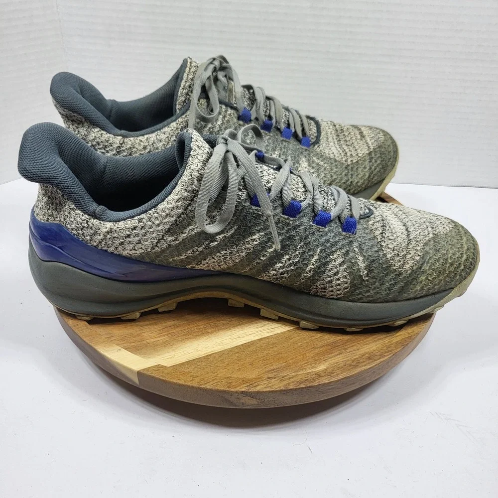 Merrell Men's‎ Momentous Trail Running Shoe Knit Grey Blue J48835 Vibram Size 9